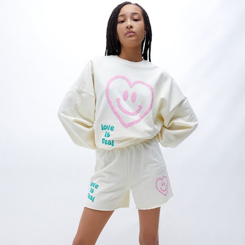 PacSun Shorts with Love Is Real Design